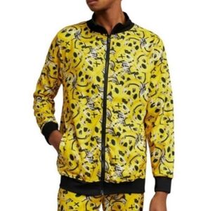 Reason Skelly Smile Allover Print Track Jacket